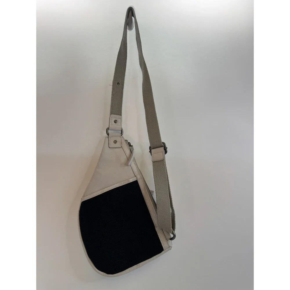 Spikes & Sparrow Flat Sling Bag Back Pack Taupe Leather